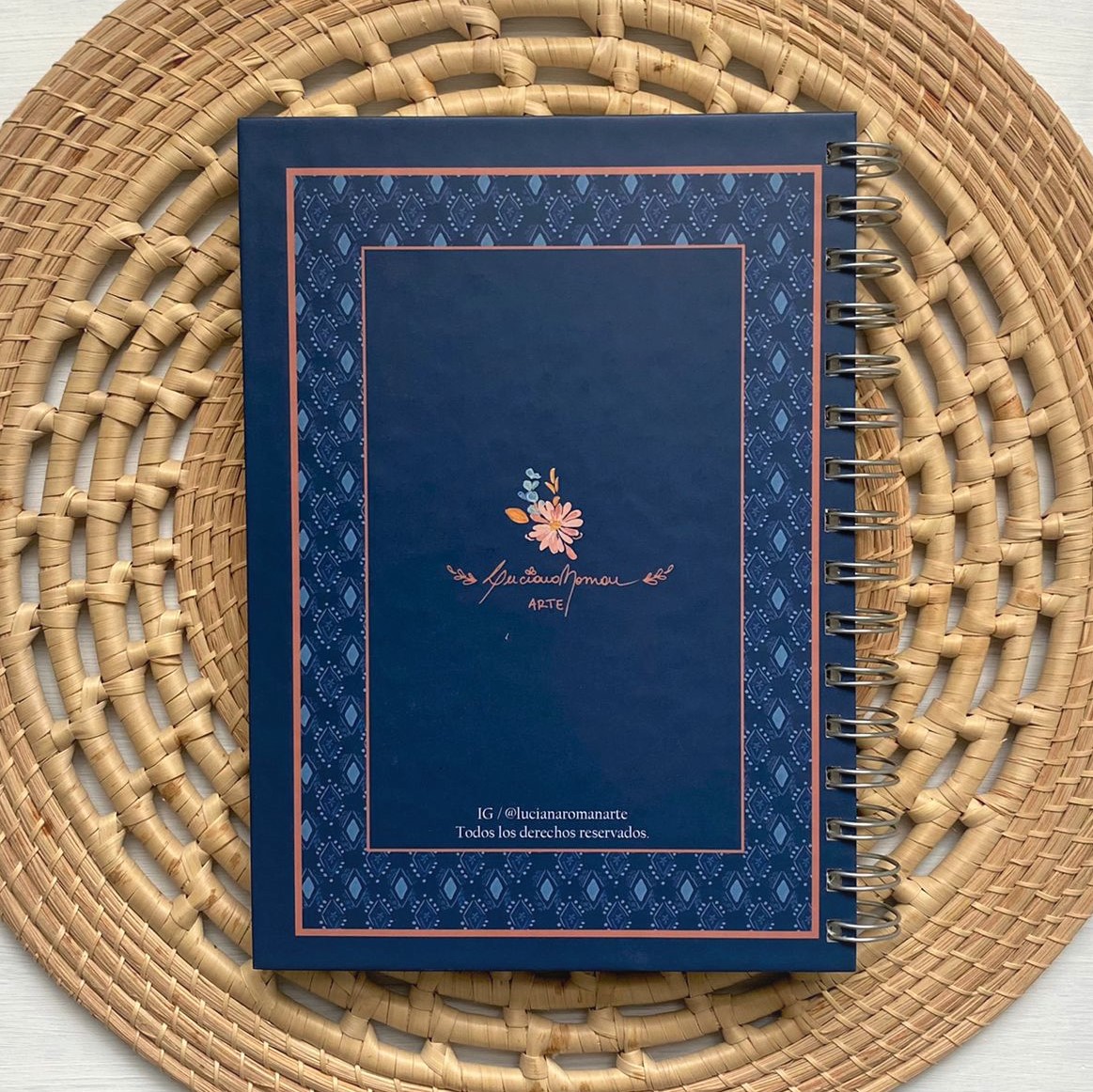 Cuaderno Anillado Wish Azul by Luciana Roman Arte 2